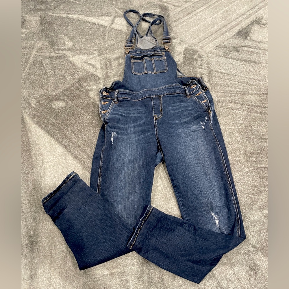 Torrid Blue Jean Overalls Light Distressing 12